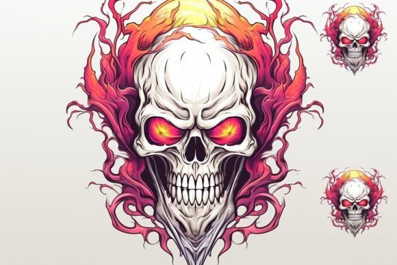 Download Skull Drawings Gothic Design - Skull Collection