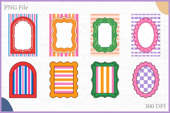 Download Retro Coquette Frame PNG Clipart Bundle - Png Collection